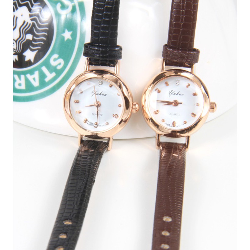 Jam Tangan Wanita Yuhao 02 Women Fashion Leather Watch Watches