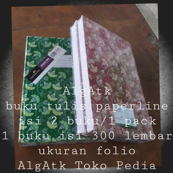 

buku tulis 300 lembar ukuran folio paperline harga untuk 2 buku