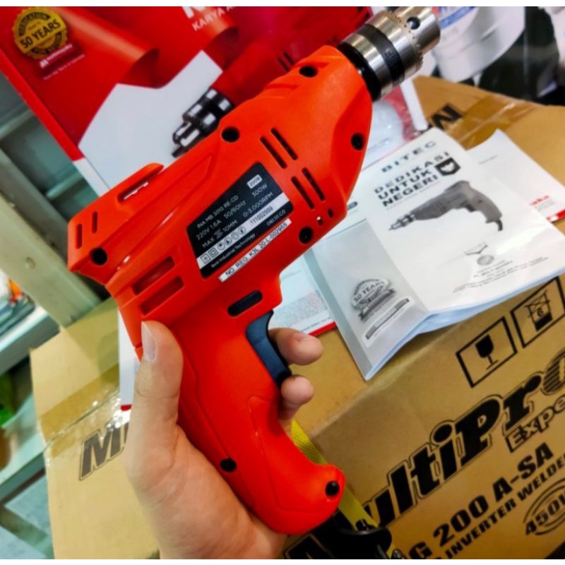 Mesin bor tangan listrik 10mm bitec