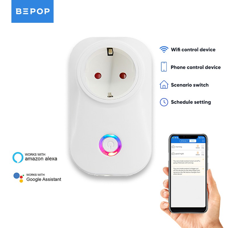 Bepop Smart Stop Kontak Socket WIFI Smart Plug APP Control