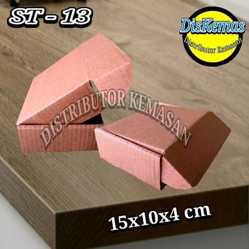

KOTAK KARDUS ST-13 COKLAT POLOS 15x10x4 cm BOX AKSESORIS PACKING HP
