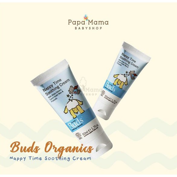 Organic Buds Soothing Organics - Nappy Time Soothing Cream 50ml Bud