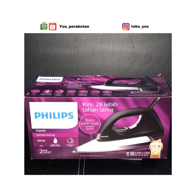 Setrika Philips Classic HD1173 / Setrikaan philips ceramic