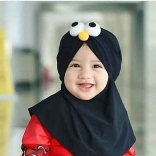 Jilbab anak elmo mata