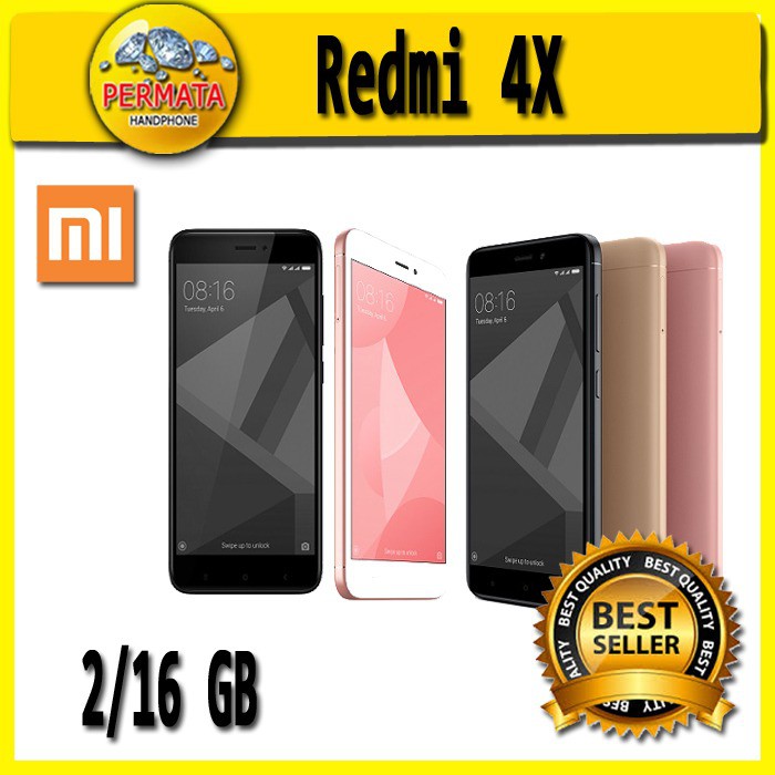 XIAOMI REDMI 4X 2/16GB GARANSI 1 BULAN SIM ALL OPERATOR IMEI AMAN TERMURAH BERKUALITAS