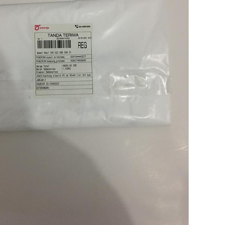 

➭ Kantong plastik PE uk 30x40 (isi 50) kantong pakaian kantong olshop kantong skincare UU ☻