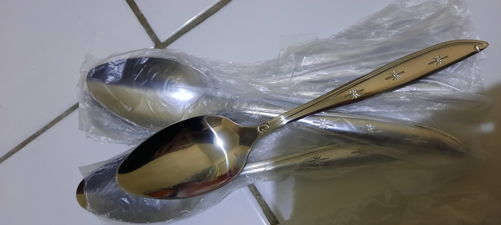 Sendok Makan Rumah Tebal Stainless Steel Per 6pc - Sendok Makan Dollll