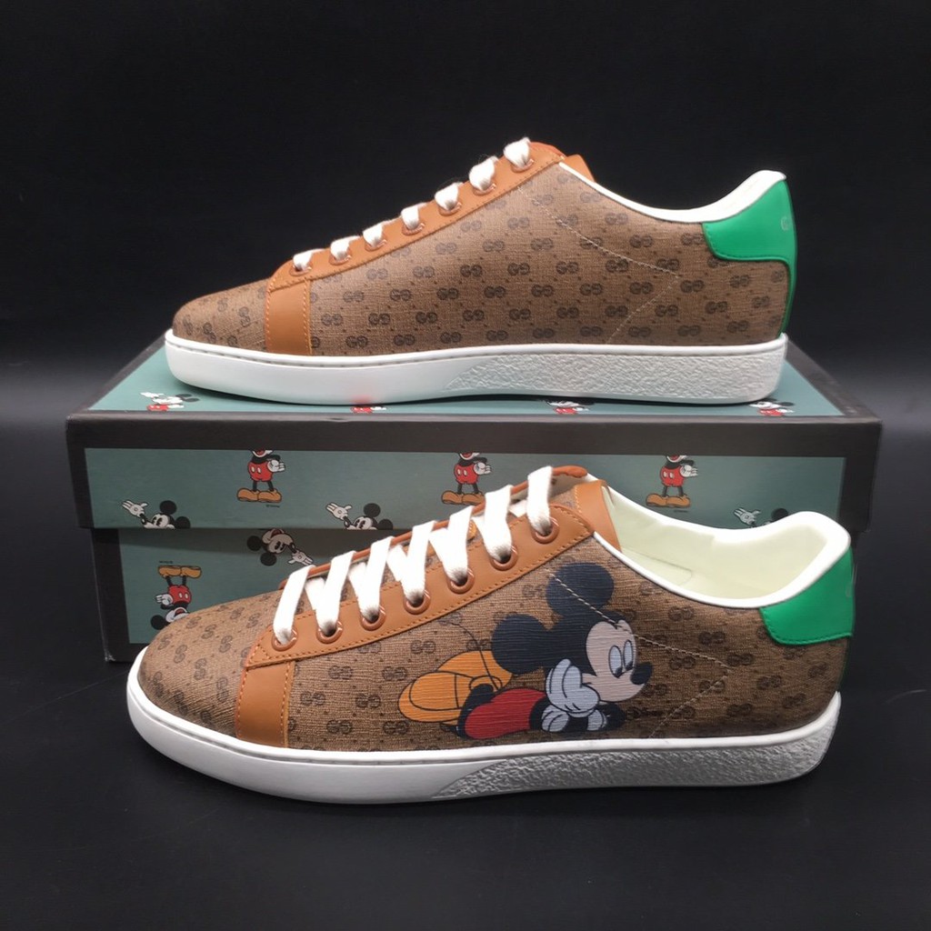 Sepatu Sneakers Desain Gucci X Disney Mickey Mouse Untuk