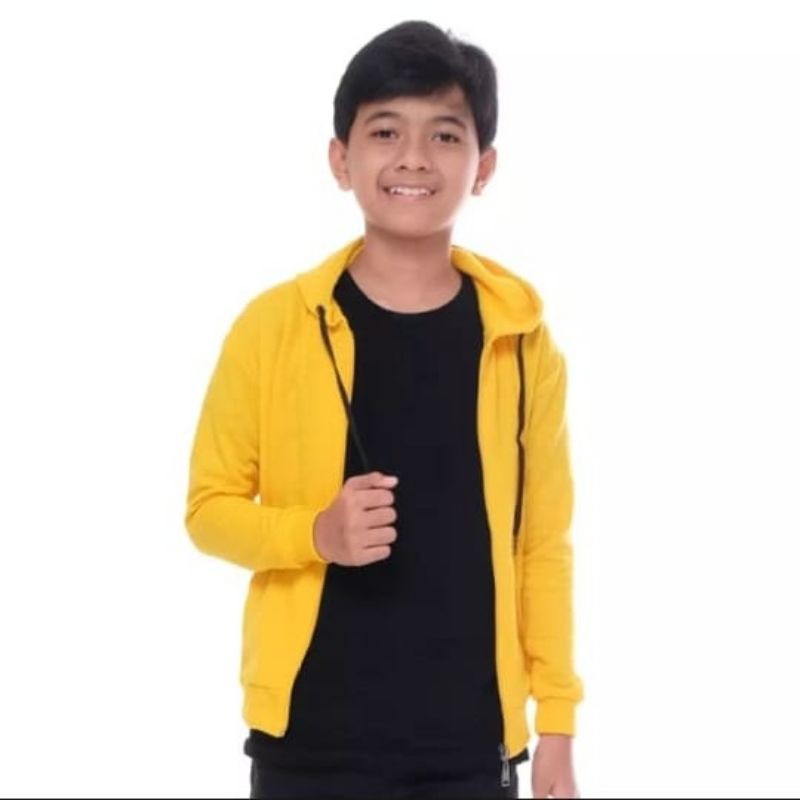 SONY KID'S Zipper || Jaket Hoodie Zipper II swaeter Polos Anak SZ S-M-LXL