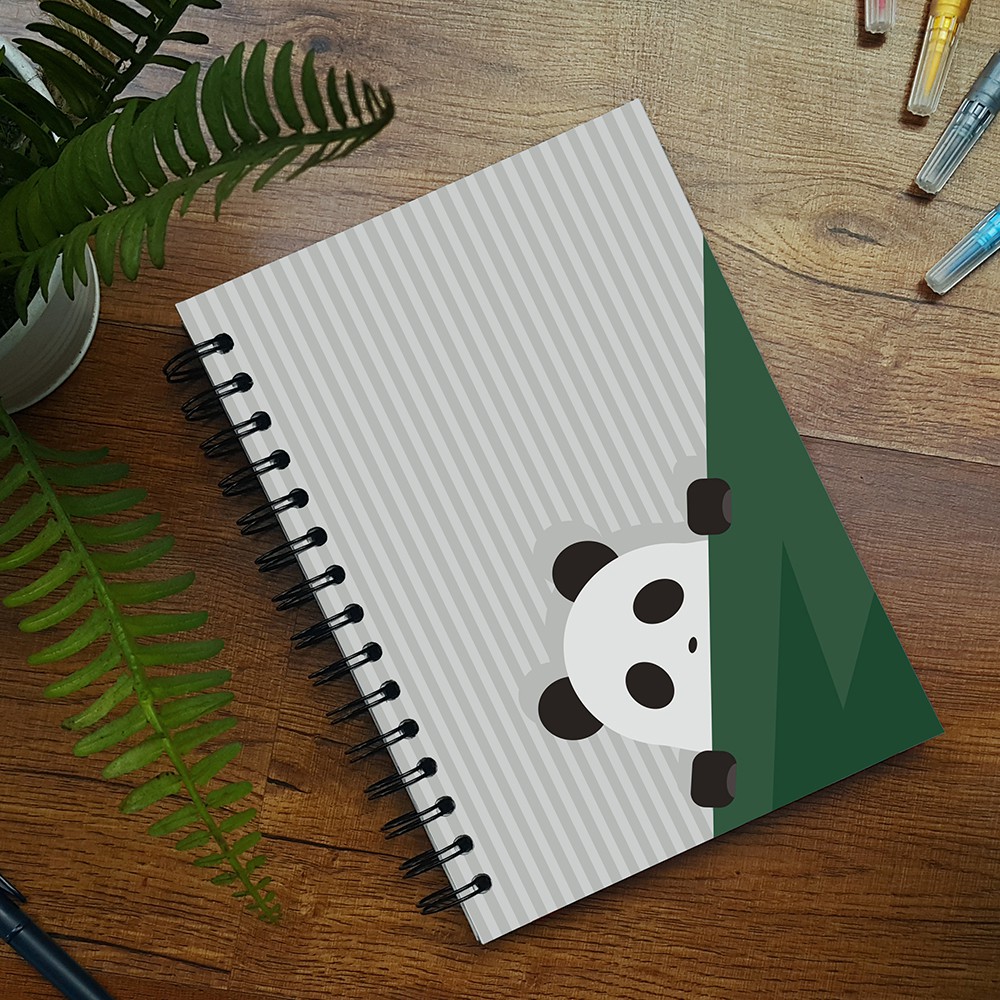 

Buku Agenda "Animal Panda" - Hard Cover Ring A5 Warna [Lokagenda Planner]