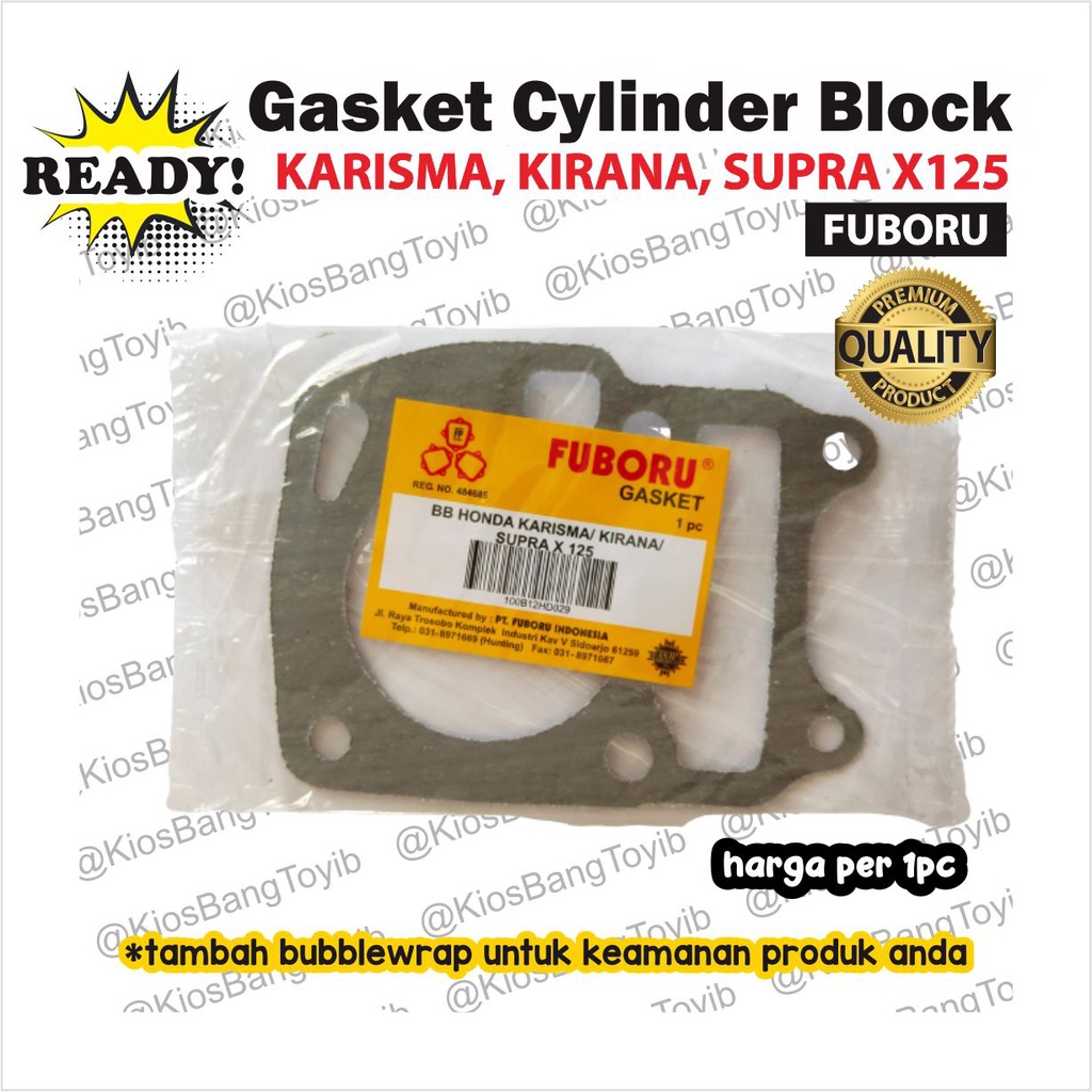 Packing Gasket Cylinder Block (BB) Karisma, Kirana, SupraX125 (FUBORU)