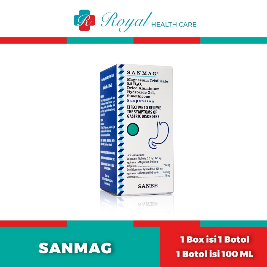 SANMAG SYRUP 120 ML Mengobati Nyeri Lambung Dan Mual