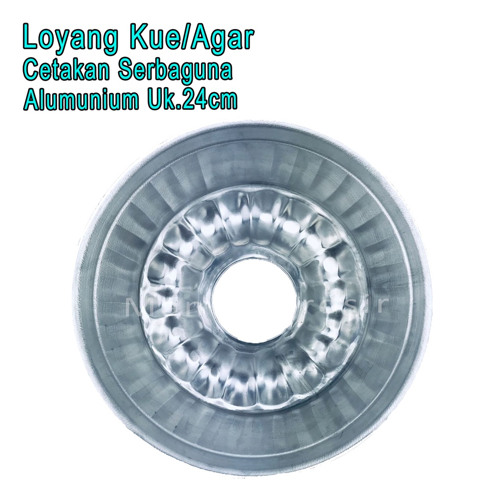 Cetakan Agar *Loyang Kue * Cetakan Serbaguna * Alumunium Uk.24cm