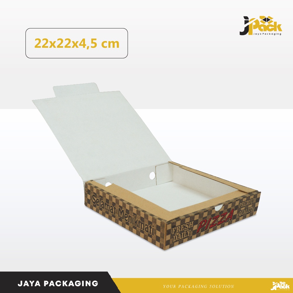 

Box Packing 22x22x4,5 cm EFlute kardus/Pizza/Polos/Hampers/hoodie/mukena/hijab/brownis/martabak