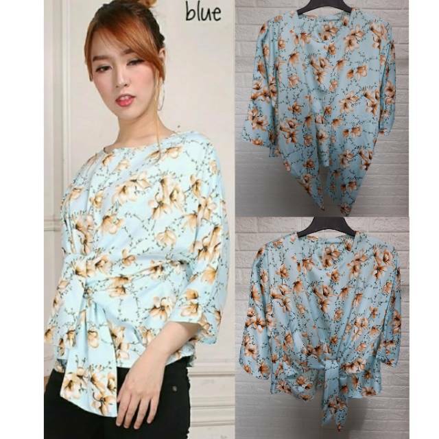 BLOUSE MAXMARA MOTIF BUNGA