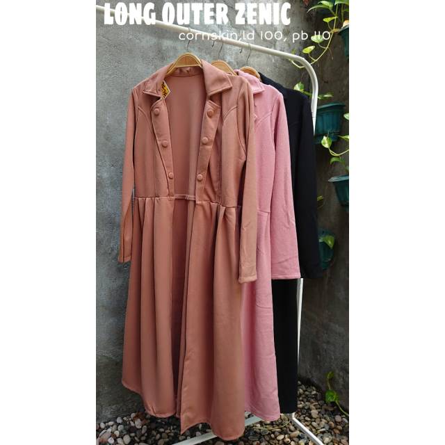 Long Outer Wanita  Korea Terbaru