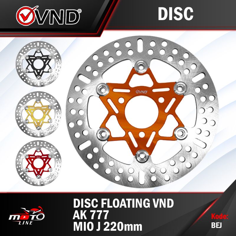 Piringan Cakram Mio J VND Ak 777 Floating 220mm
