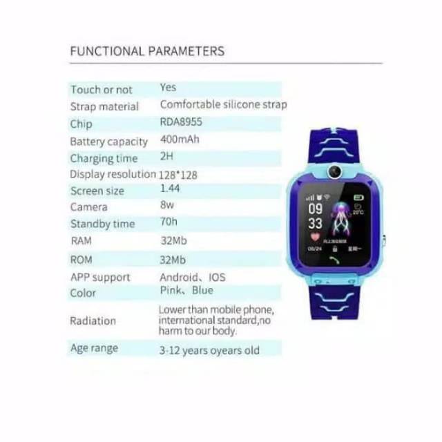 Kids smart watch phone Q12 jam tangan anak