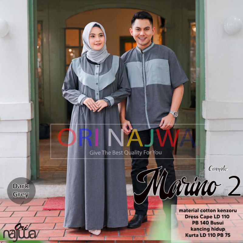 MARINO #2 COUPLE BAJU MUSLIM SUAMI ISTRI