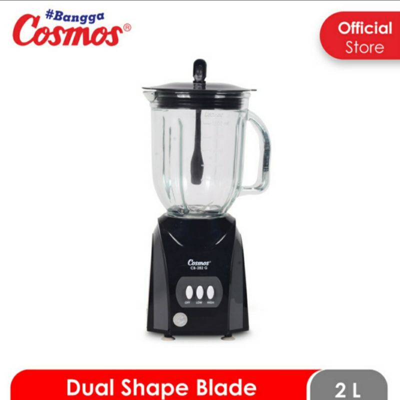 Blender Kaca Cosmos CB 282G 2 Liter Blender Beling Cosmos Big Capacity CB 282 G Pelumat Jus Blender Buah Juicer