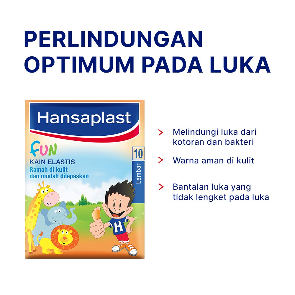 Hansaplast Junior Fun 10's - Plester Luka Anak