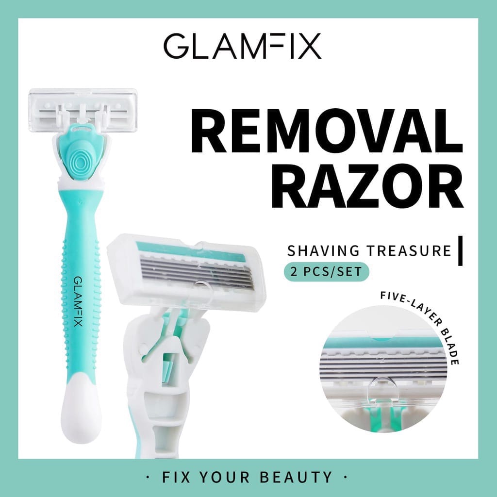 New! GLAMFIX Hair Removal Razor  I Alat Cukur Wanita Pria | GLAM FIX Alat Kecantikan Makeup by YOU