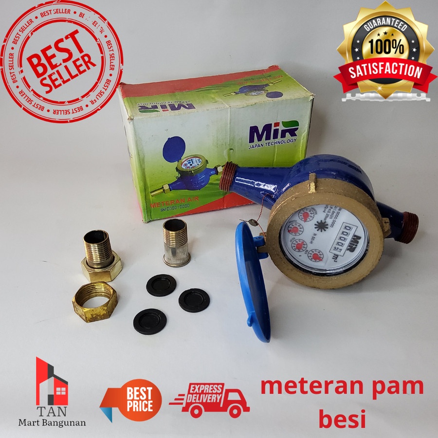 Meteran Air Besi Meteran Air PAM Body Besi Meter Pam SNI