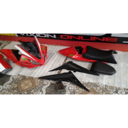 Jual FULL FAIRING R 125 UNTUK OLD VIXION MERAH HITAM PUTIH Diskon