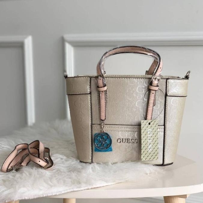 Tas Murah Guess Delaney Gold Mini Bag Original Quality / Tas Guess Wanita - + Dustbag