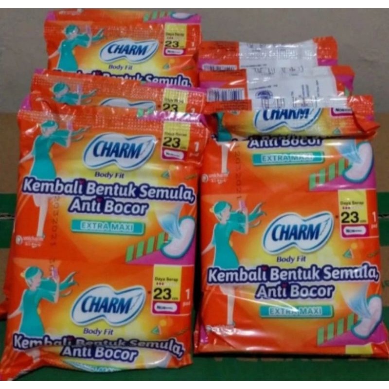 charm body fit non wing renceng isi 10