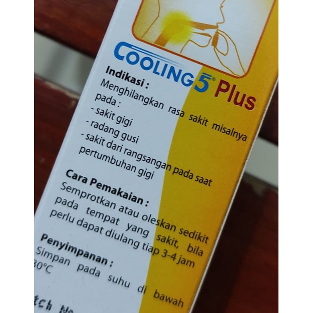 Cooling 5 Plus Antiseptik Mulut Spray / Sakit Gigi / Gusi Bengkak