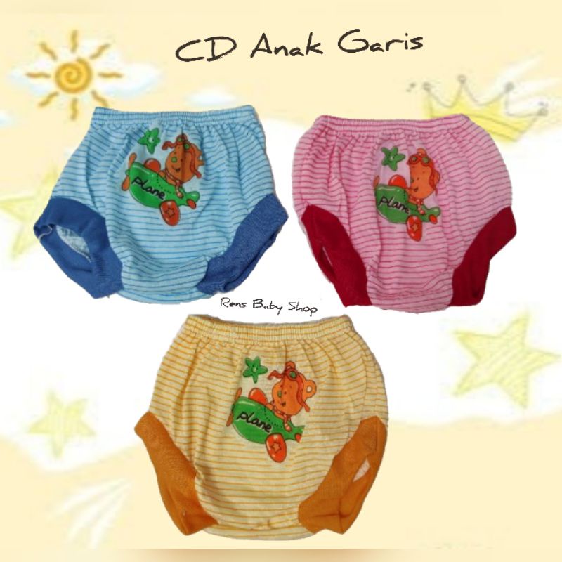 CD Celana dalam segitiga WARNA GARIS anak bayi