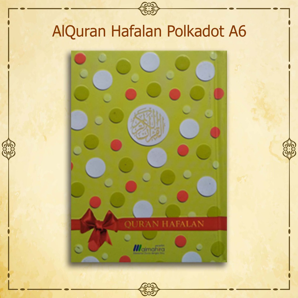 kitab alquran promo / Al Quran Hafalan Polkadot A6 Warna Hijau