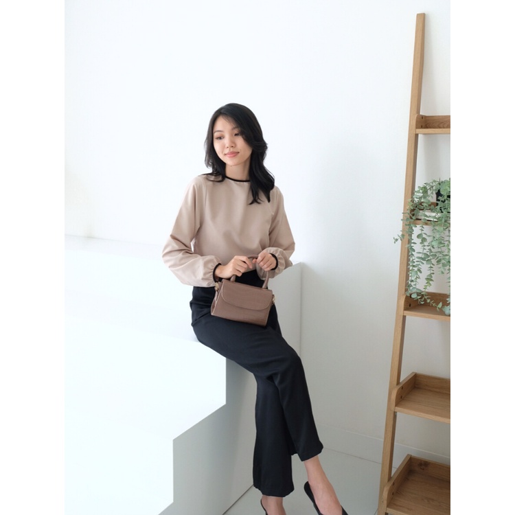 Kadaka T-0391 Blouse Wanita Tangan Panjang Bahan Super Adem