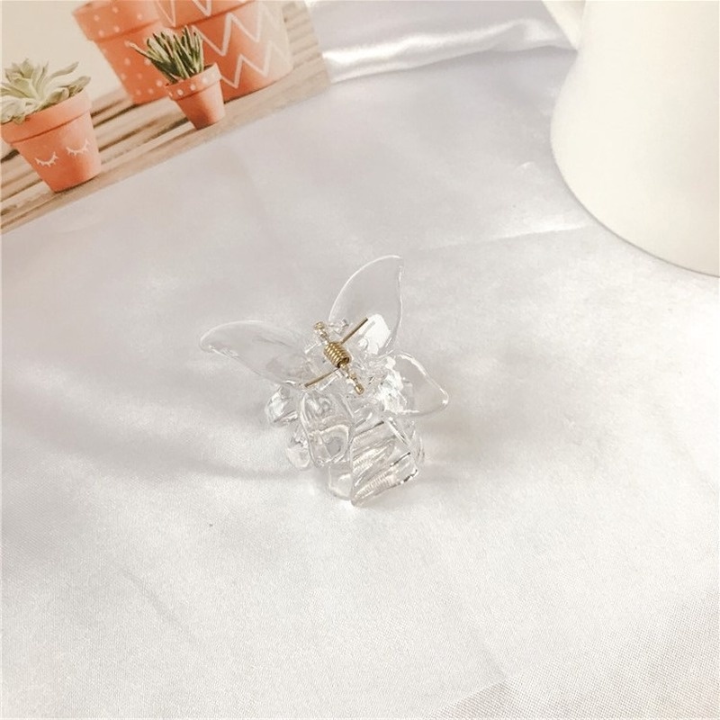 Candy Jewelry Fashion Butterfly Hairclips Korea Hair Claw Clip Transparent Hairpins for Women Ponytail Grab Clips Hair Accessories