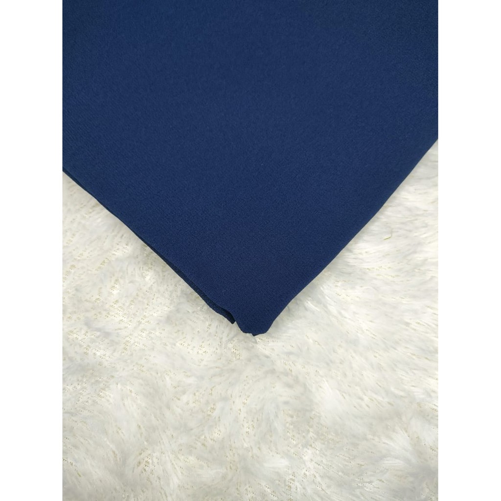 PASHMINA SQUARE ORIGINAL ( ANTI TEMBEM ) / PASHMINA SEGITIGA-NAVY