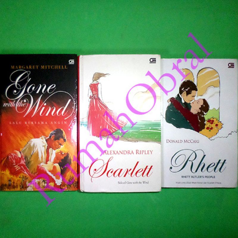 Buku Trilogi Gone With The Wind HC Komplit (1-3) Tamat Penerbit Gramedia