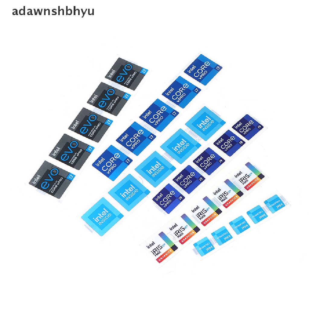 Adawnshbhyu 5ps DIY Sticker Cpu Generasi Original10 i3 i5 i7 i9 Hires Label Dekorasi