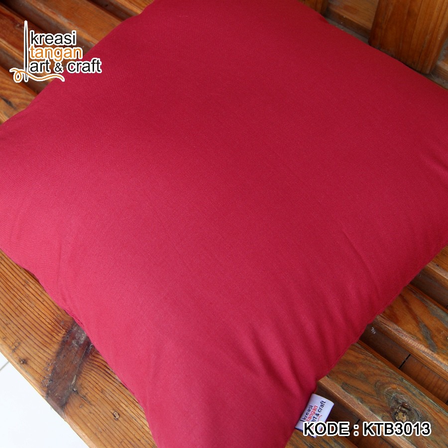 SARUNG BANTAL SOFA POLOS 30x50 40x40, 45x45, 50x50, 60x60, 70x70 Royal Red KTB3013