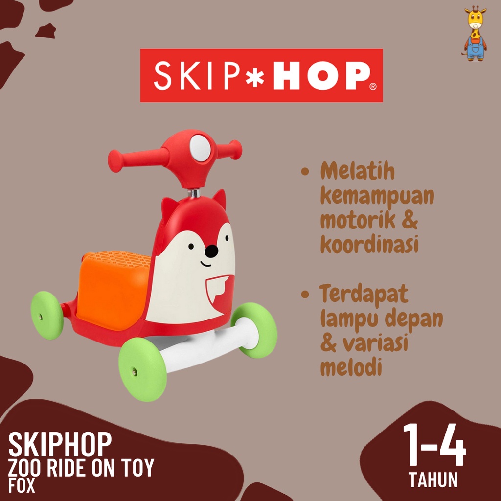 Skiphop Zoo Ride On Toy