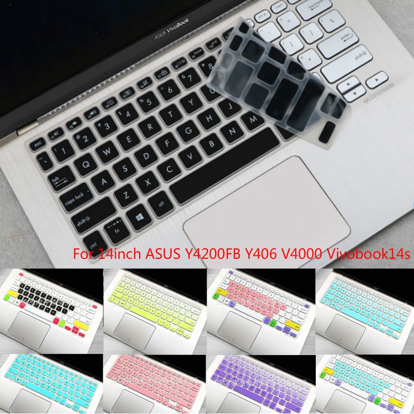 Pelindung Keyboard Bahan Silikon Lembut Ultra Tipis Untuk ASUS Y4200FB / Y406 / Vivobook14 / V4000 / Vivobook14s R424 14 inch