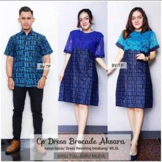 COUPLE DRESS BOLERO AKSARA  JAWA  MARUN COUPLE BATIK  BAJU  