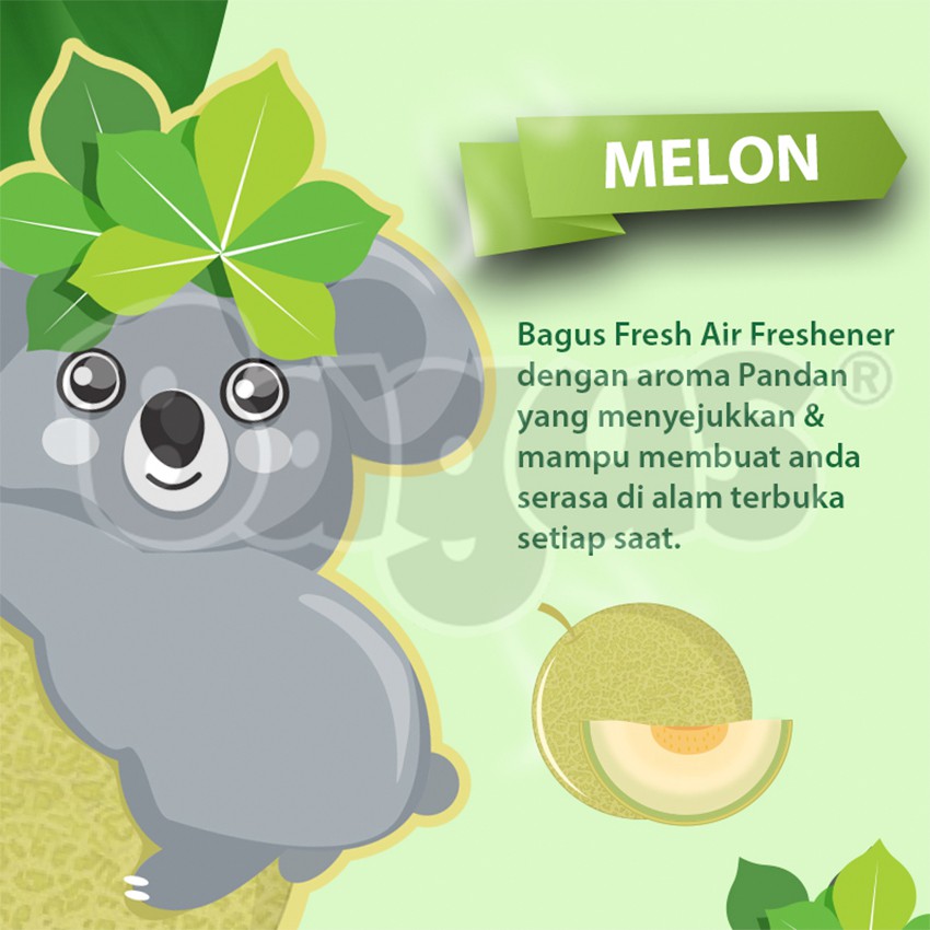 Bagus Fresh Air Freshener Melon Pewangi Pengharum Ruangan W-21519