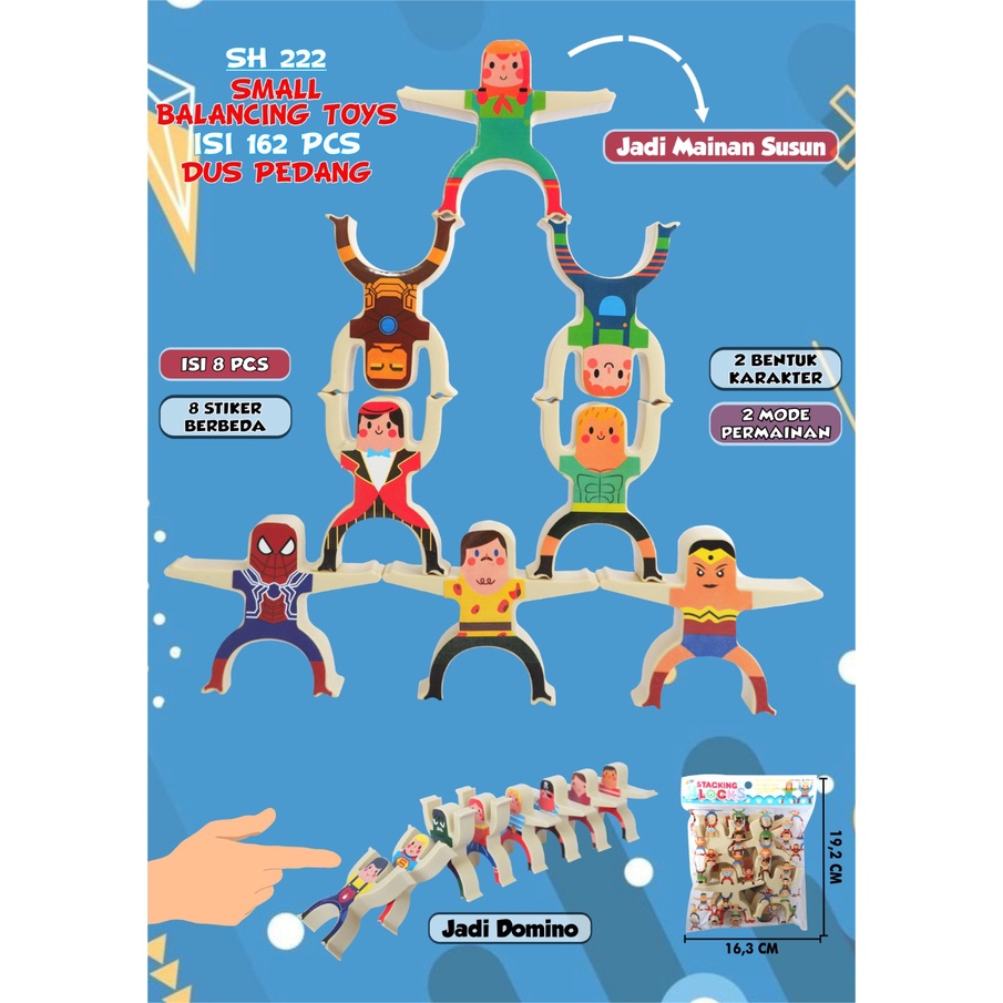 SH 222 - Mainan Puzzle Small Balancing Toys SH222 Melatih Daya otak Atik Anak