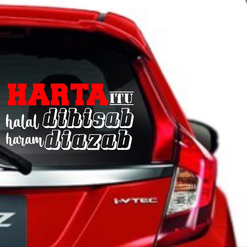 STICKER MOBIL STICKER CUTTING KACA BELAKANG