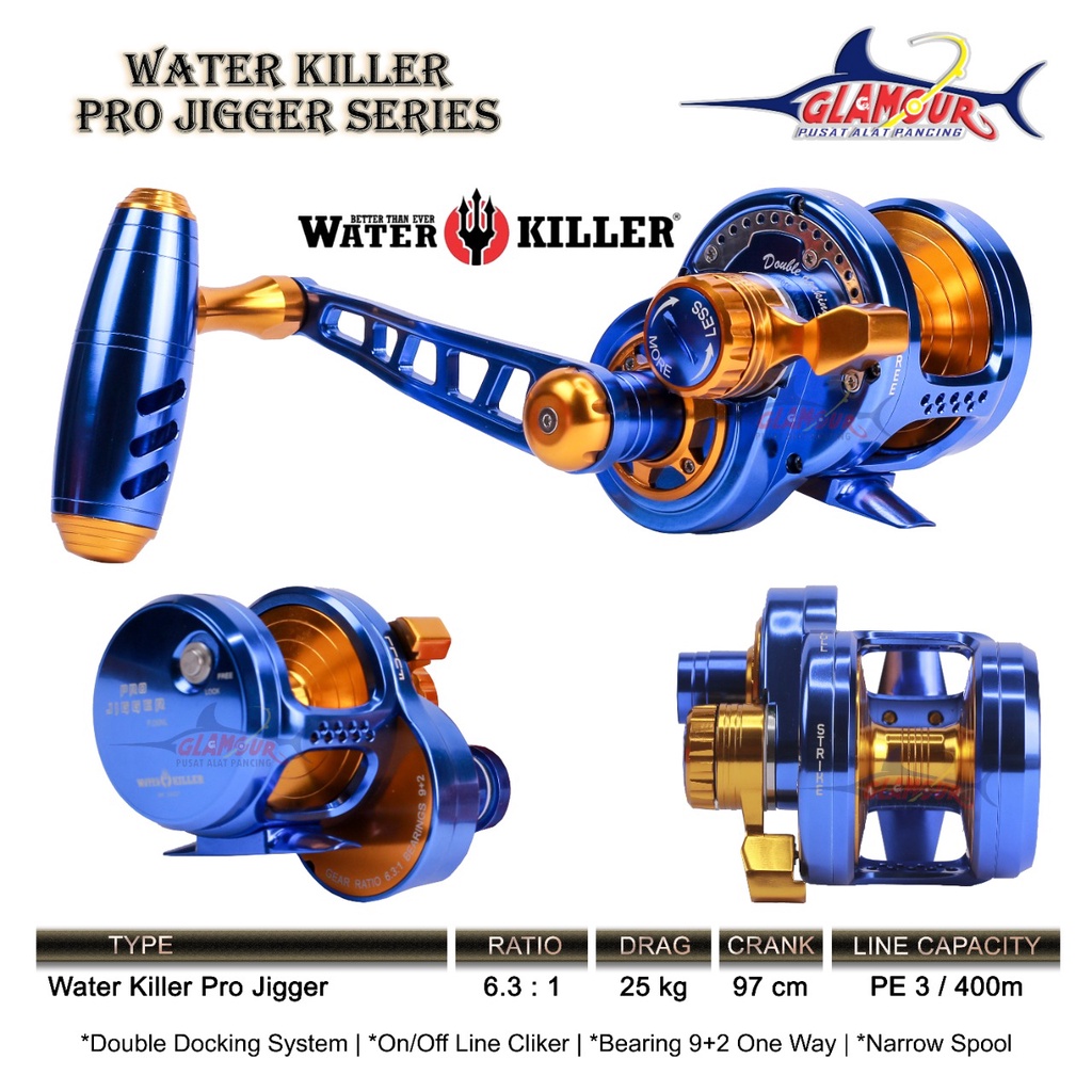 WATER KILLER OVERHEAD PRO JIGGER PE 3 LEFT / OVERHEAD PRO JIGGER PE 3 HENDEL KIRI