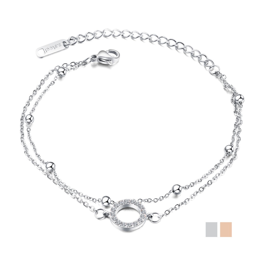 Gelang Bracelet Wanita Aksesoris Titanium Korea Cocok Hadiah GK123 sangat elegant modern hadiah