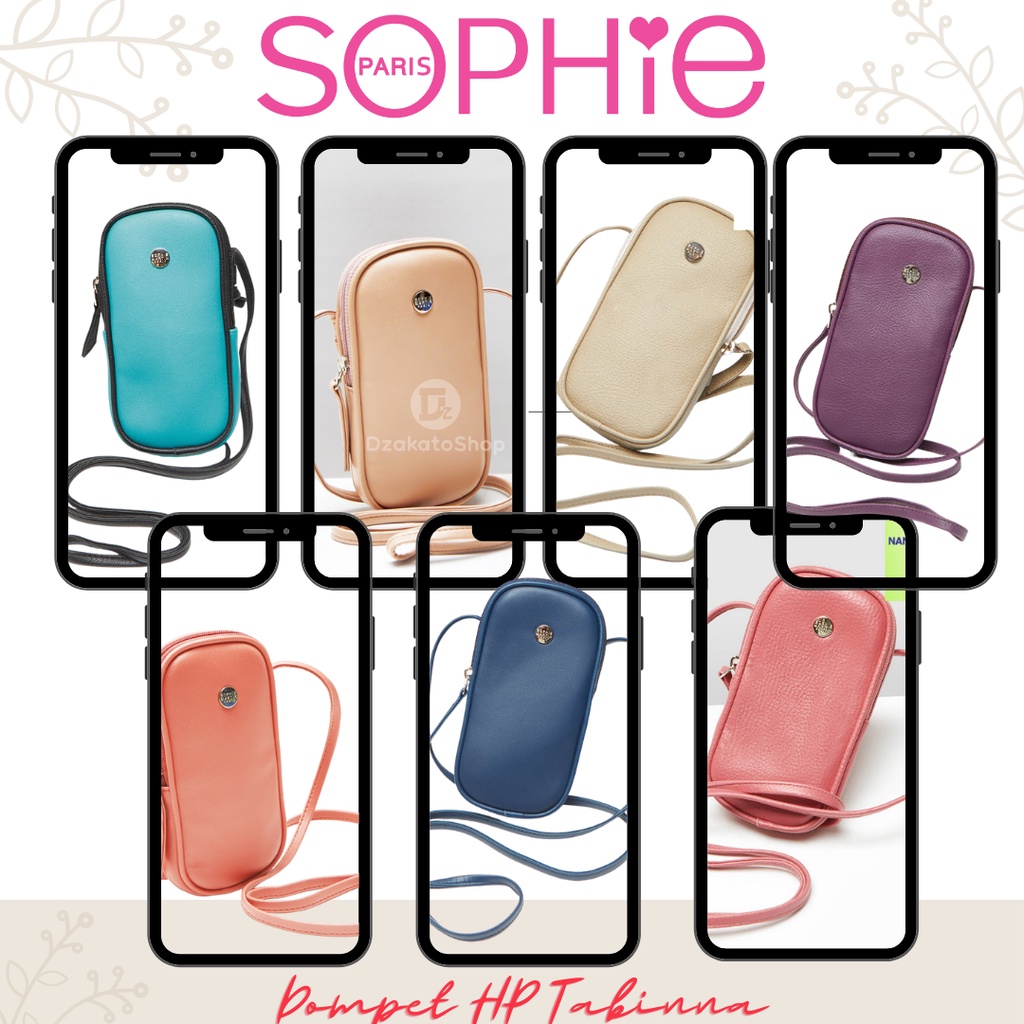 Dompet HP Tali Panjang Wanita Tabinna Dusty Pink Coral Purple Navy Tosca Dusty Rose Cream SOphie Mar