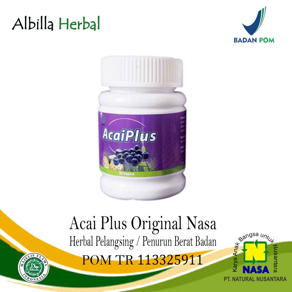 Acai Plus Acaiplus Acai Berry Pelangsing Ampuh Herbal Penurun Berat