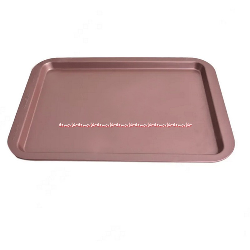 Wiltshire Small Cookies Sheet 33.5cm Oven Tray Papan Loyang Panggang Anti Lengket Tempat Bakar Kue Warna Pink Rose